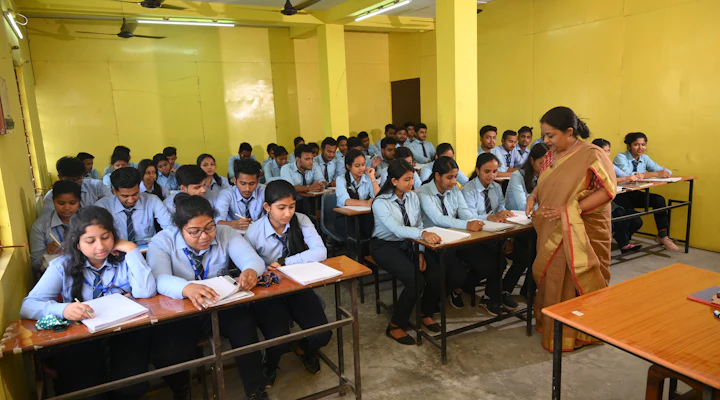 Students in a classroom